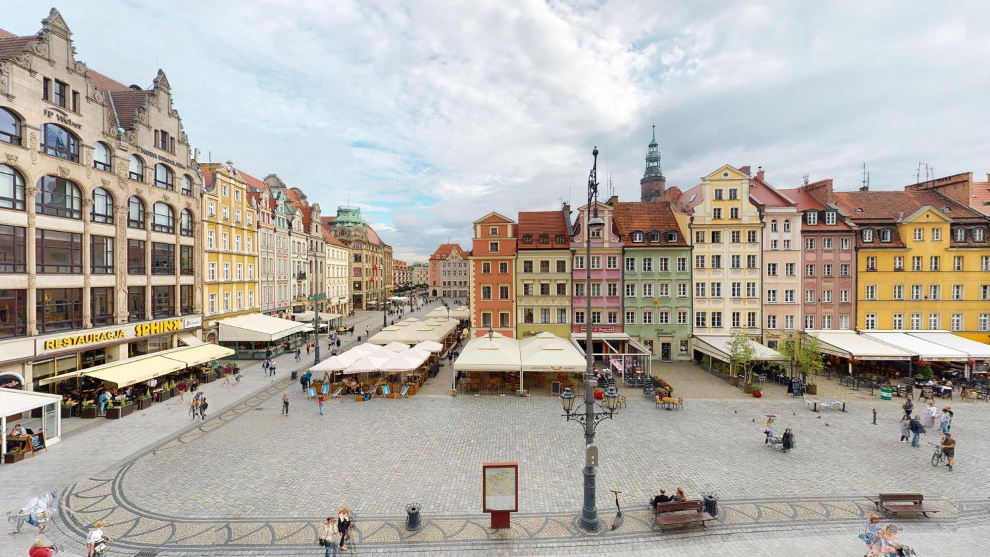 Widok Na Rynek Apartman Wrocław Kültér fotó